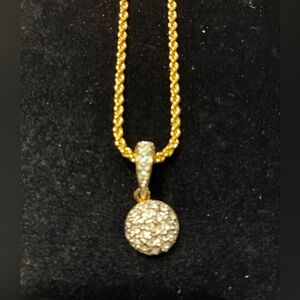 Swarovski NWOT necklace With Pave Pendant @20”